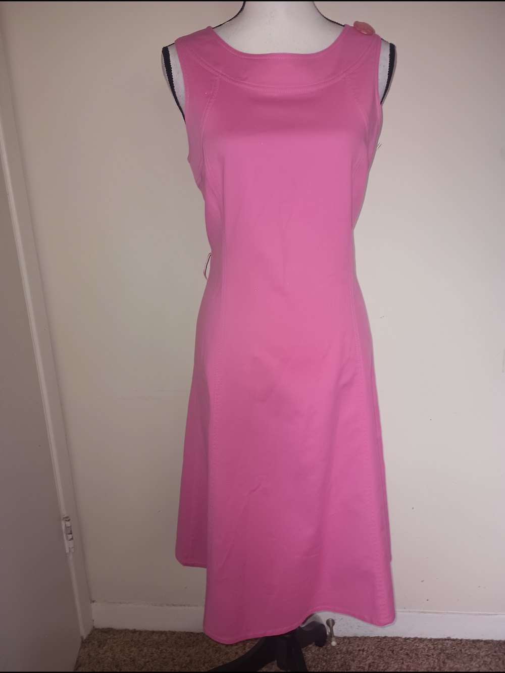 600 West Classic Sleeveless Pink A-Line Dress SZ12
